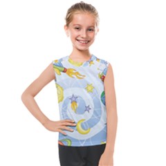 Science Fiction Outer Space Kids  Mesh Tank Top by Salman4z
