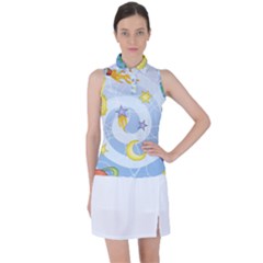 Science Fiction Outer Space Women s Sleeveless Polo Tee by Salman4z