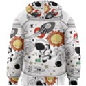 Astronaut Drawing Planet Kids  Zipper Hoodie Without Drawstring View2