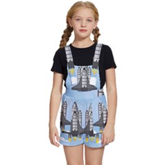 Rocket Shuttle Spaceship Science Kids  Short Overalls by Salman4z