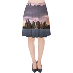 Sydney Australia Travel Oceania Velvet High Waist Skirt by Salman4z