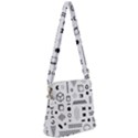 Pattern Hipster Abstract Form Geometric Line Variety Shapes Polkadots Fashion Style Seamless Zipper Messenger Bag View1