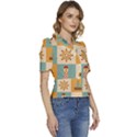 Nautical Elements Collection Puffed Short Sleeve Button Up Jacket View3