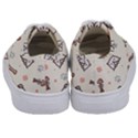 Pug Dog Cat With Bone Fish Bones Paw Prints Ball Seamless Pattern Vector Background Kids  Classic Low Top Sneakers View4