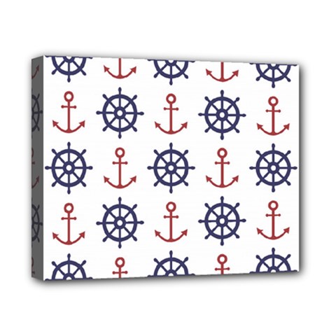Nautical Seamless Pattern Canvas 10  X 8  (stretched) by Salman4z