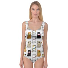 Cat Kitten Seamless Pattern Princess Tank Leotard  by Salman4z