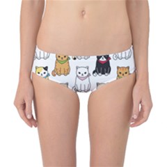 Cat Kitten Seamless Pattern Classic Bikini Bottoms by Salman4z