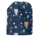 Cute-astronaut-cat-with-star-galaxy-elements-seamless-pattern Drawstring Pouch (3XL) View2