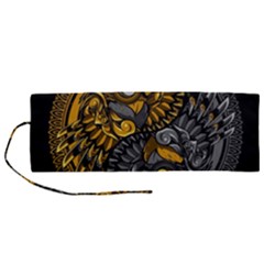 Yin-yang-owl-doodle-ornament-illustration Roll Up Canvas Pencil Holder (m) by Salman4z