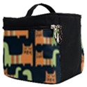 Seamless-pattern-with-cats Make Up Travel Bag (Small) View2