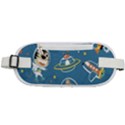 Seamless-pattern-funny-astronaut-outer-space-transportation Rounded Waist Pouch View1