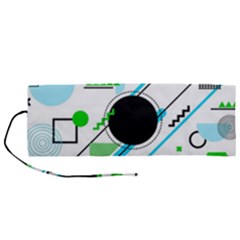 Geometric-shapes-background Roll Up Canvas Pencil Holder (m) by Salman4z