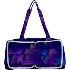 Egyptian-pyramids-night-landscape-cartoon Multi Function Bag by Salman4z