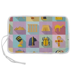 Egypt-icons-set-flat-style Pen Storage Case (m) by Salman4z