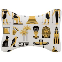 Egypt-symbols-decorative-icons-set Seat Head Rest Cushion by Salman4z