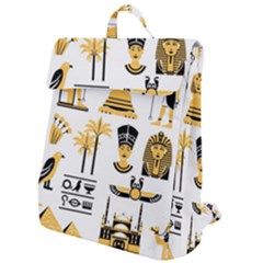 Egypt-symbols-decorative-icons-set Flap Top Backpack by Salman4z