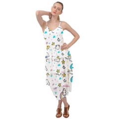Unicorns-rainbows-seamless-pattern Layered Bottom Dress by Salman4z