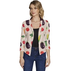 Vegetables Women s Casual 3/4 Sleeve Spring Jacket by SychEva