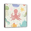 Underwater-seamless-pattern-light-background-funny Mini Canvas 6  x 6  (Stretched) View1