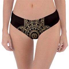 Hamsa-hand-drawn-symbol-with-flower-decorative-pattern Reversible Classic Bikini Bottoms by Salman4z