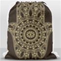 Hamsa-hand-drawn-symbol-with-flower-decorative-pattern Drawstring Bag (Large) View2