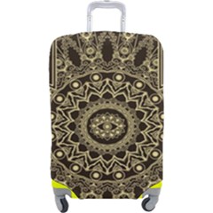 Hamsa-hand-drawn-symbol-with-flower-decorative-pattern Luggage Cover (large) by Salman4z