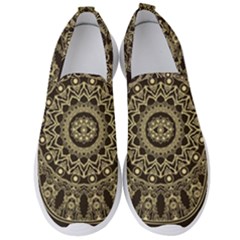 Hamsa-hand-drawn-symbol-with-flower-decorative-pattern Men s Slip On Sneakers by Salman4z