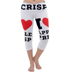 I Love Apple Crisp Capri Yoga Leggings by ilovewhateva