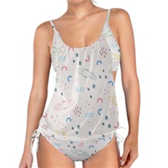 Spaceship Pattern Star Tankini Set by danenraven