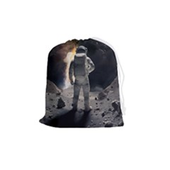 Astronaut Space Walk Drawstring Pouch (medium) by danenraven