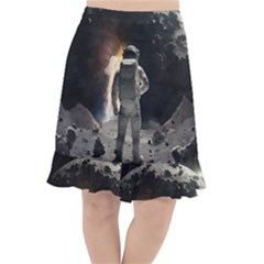 Astronaut Space Walk Fishtail Chiffon Skirt by danenraven