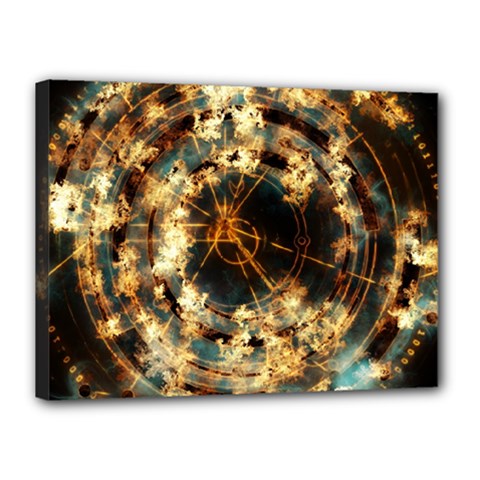 Science Fiction Background Fantasy Canvas 16  X 12  (stretched) by danenraven