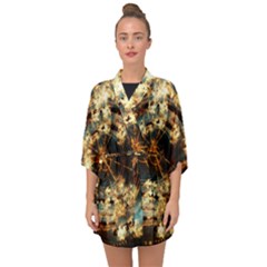 Science Fiction Background Fantasy Half Sleeve Chiffon Kimono by danenraven
