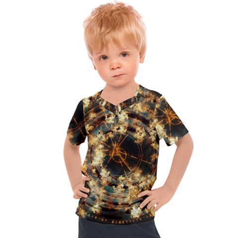 Science Fiction Background Fantasy Kids  Sports Tee by danenraven