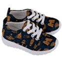 Dark-seamless-pattern-symbols-landmarks-signs-egypt Kids  Lightweight Sports Shoes View3