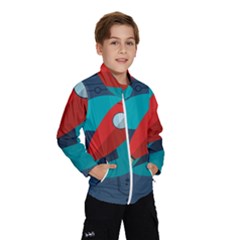 Rocket-with-science-related-icons-image Kids  Windbreaker by Salman4z