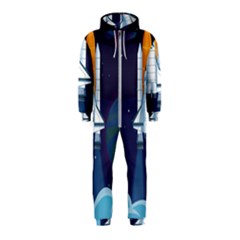Spaceship-milkyway-galaxy Hooded Jumpsuit (kids) by Salman4z
