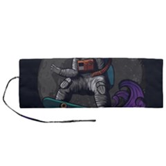 Illustration-astronaut-cosmonaut-paying-skateboard-sport-space-with-astronaut-suit Roll Up Canvas Pencil Holder (m) by Salman4z