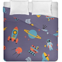 Space-seamless-pattern Duvet Cover Double Side (king Size) by Salman4z