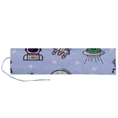 Seamless-pattern-with-space-theme Roll Up Canvas Pencil Holder (l) by Salman4z