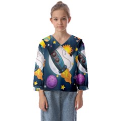 Spaceship-astronaut-space Kids  Sailor Shirt by Salman4z