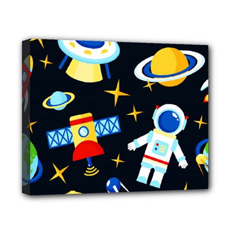 Space Seamless Pattern Canvas 10  X 8  (stretched) by Salman4z
