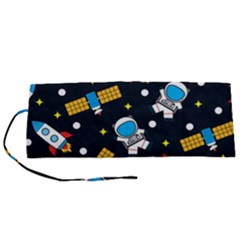 Seamless-adventure-space-vector-pattern-background Roll Up Canvas Pencil Holder (s) by Salman4z