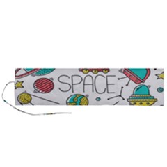 Space-cosmos-seamless-pattern-seamless-pattern-doodle-style Roll Up Canvas Pencil Holder (l) by Salman4z