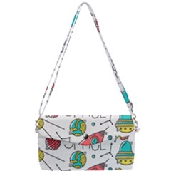 Space-cosmos-seamless-pattern-seamless-pattern-doodle-style Removable Strap Clutch Bag by Salman4z
