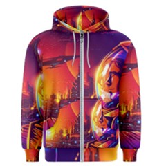 Far-future-human-colonization Men s Zipper Hoodie by Salman4z