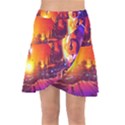 Far-future-human-colonization Wrap Front Skirt View1