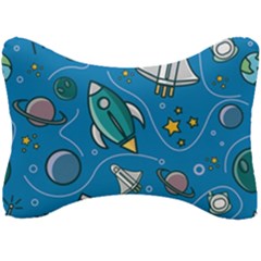 About-space-seamless-pattern Seat Head Rest Cushion by Salman4z