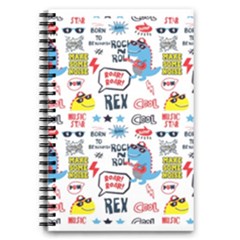 Monster-cool-seamless-pattern 5 5  X 8 5  Notebook by Salman4z