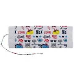 Monster-cool-seamless-pattern Roll Up Canvas Pencil Holder (m) by Salman4z